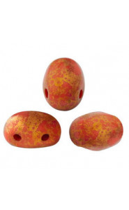 Les perles par Puca® Samos beads Opaque light coral bronze 93400/15496